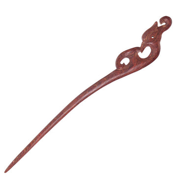 CrystalMood Handmade Carved Wood Hair Stick Dragon Rosewood